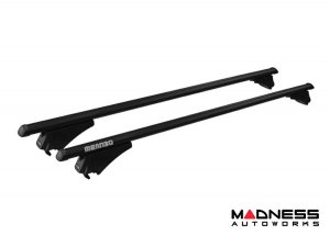 Alfa Romeo Stelvio Roof Rack Cross Bars - for models w/ factory roof rails - Black (2017-2025)